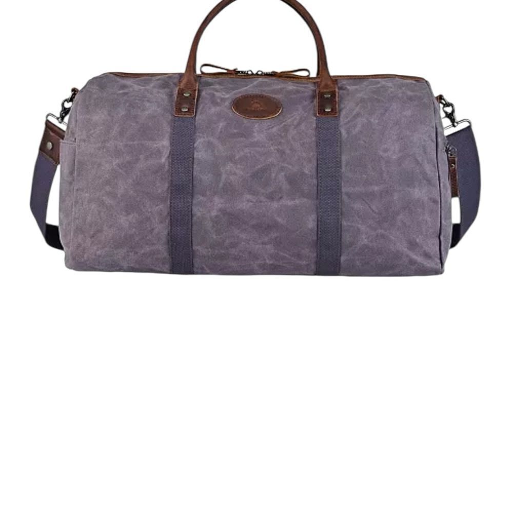 TSD BRAND Hillside Bee-Wax Canvas Duffel Bag